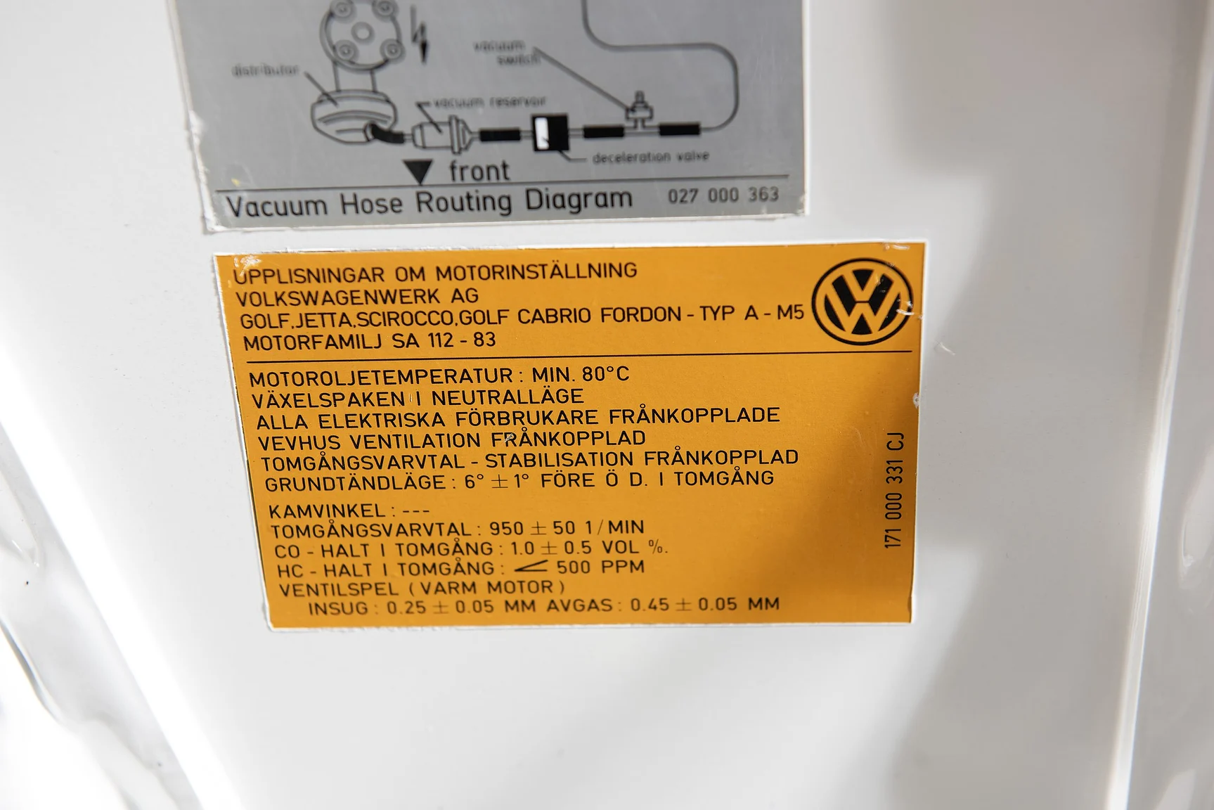 1984 Volkswagen Golf GTI "Special" (10), Mekanik