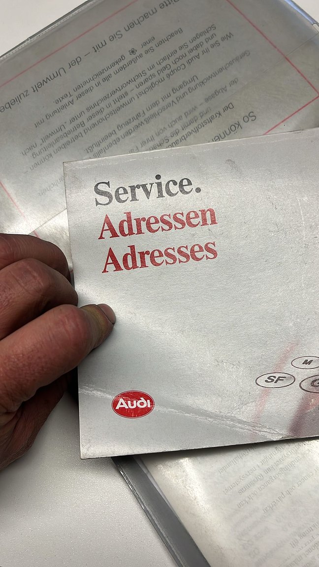 Documentation for 1992 Audi quattro S2 Abt C5