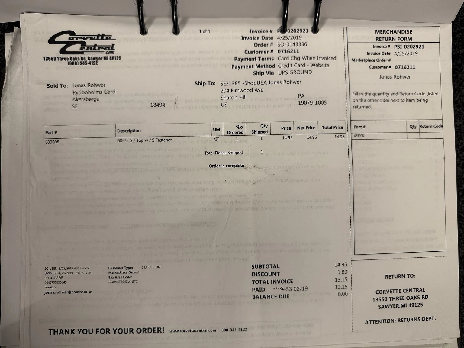 Dokumentation, 1971 Chevrolet Corvette Stingray Special 598 cui V8 795 hk (63)