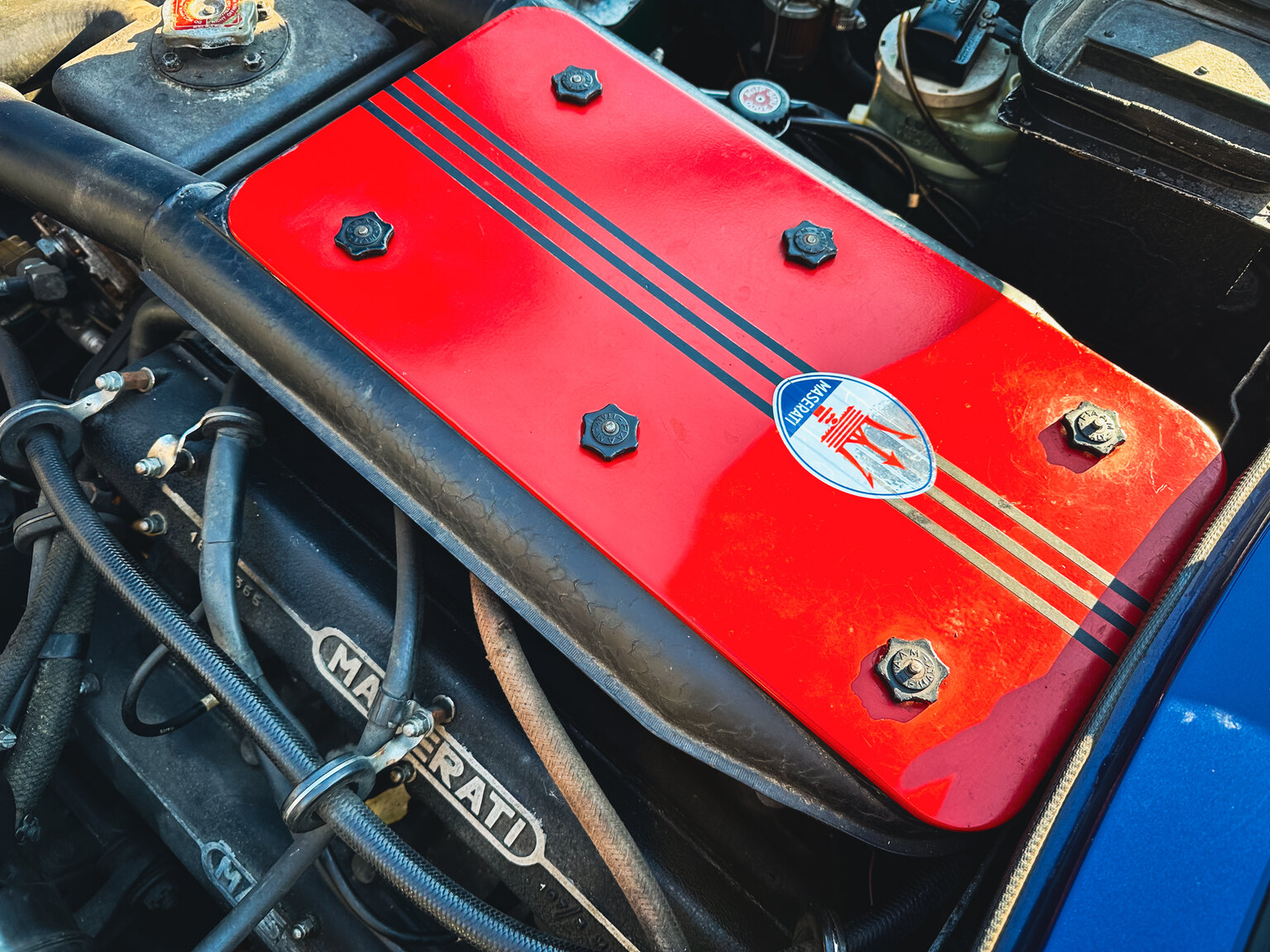 Image of 1973 Maserati Indy mechanics