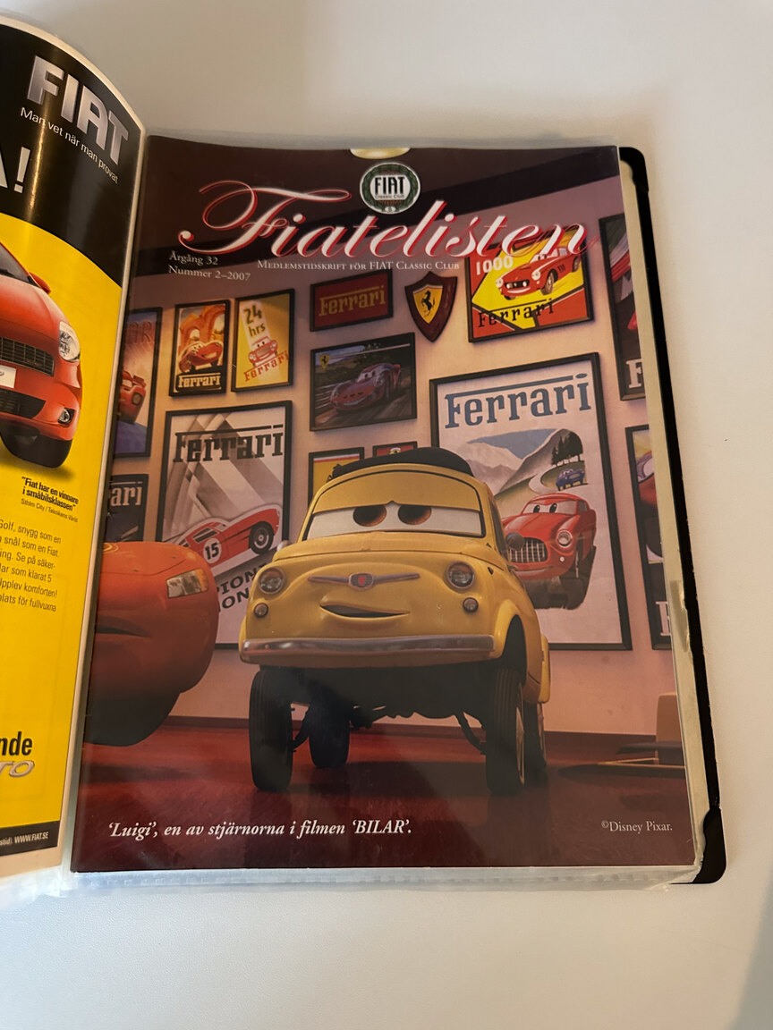 Dokumentation för 1972 Fiat 500L