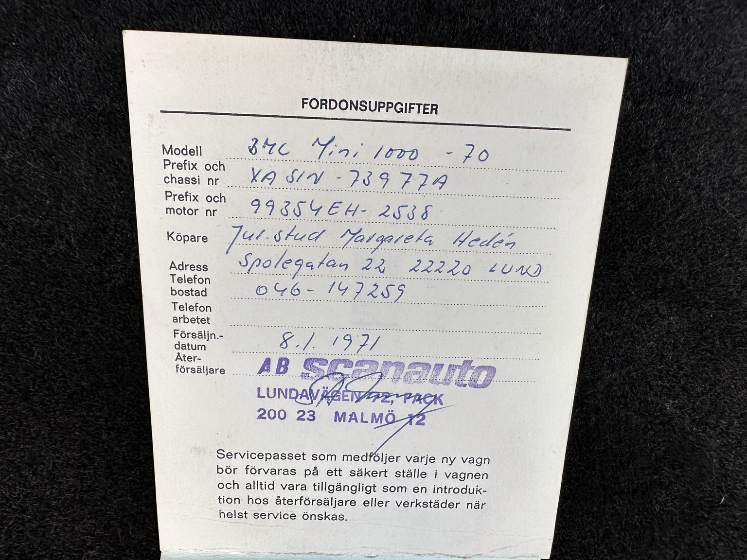 Dokumentation, 1968 Wolseley 18/85 1.8 (5)