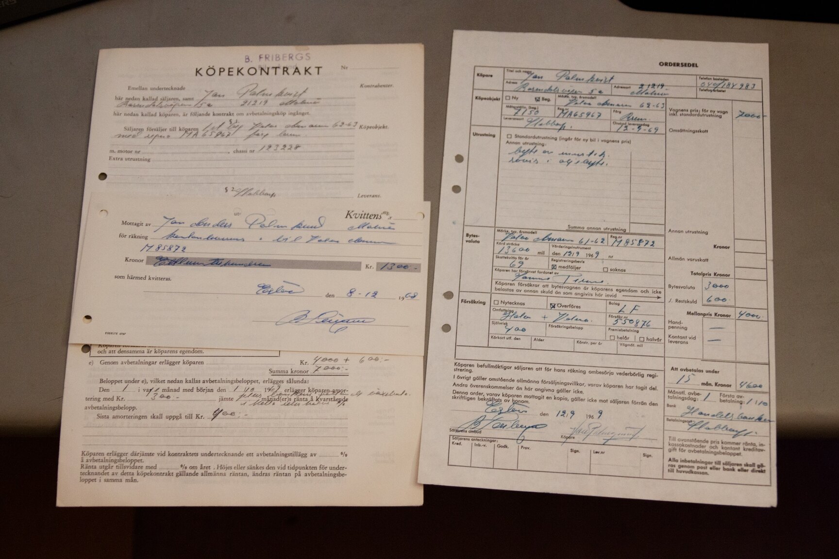 Documentation for 1962 Volvo Amazon (2)