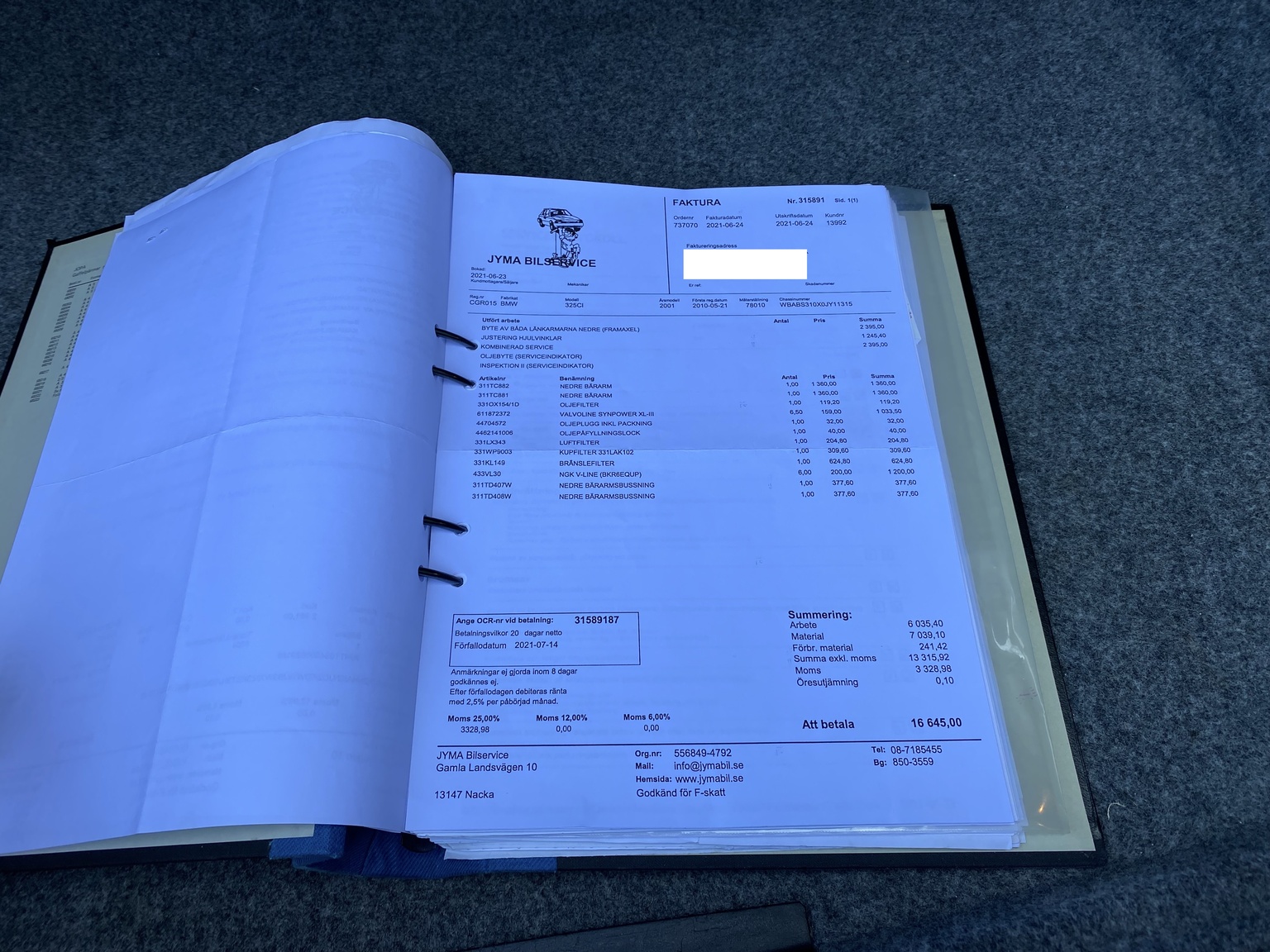 Dokumentation, 2001 BMW E46 325 Cabriolet (17)