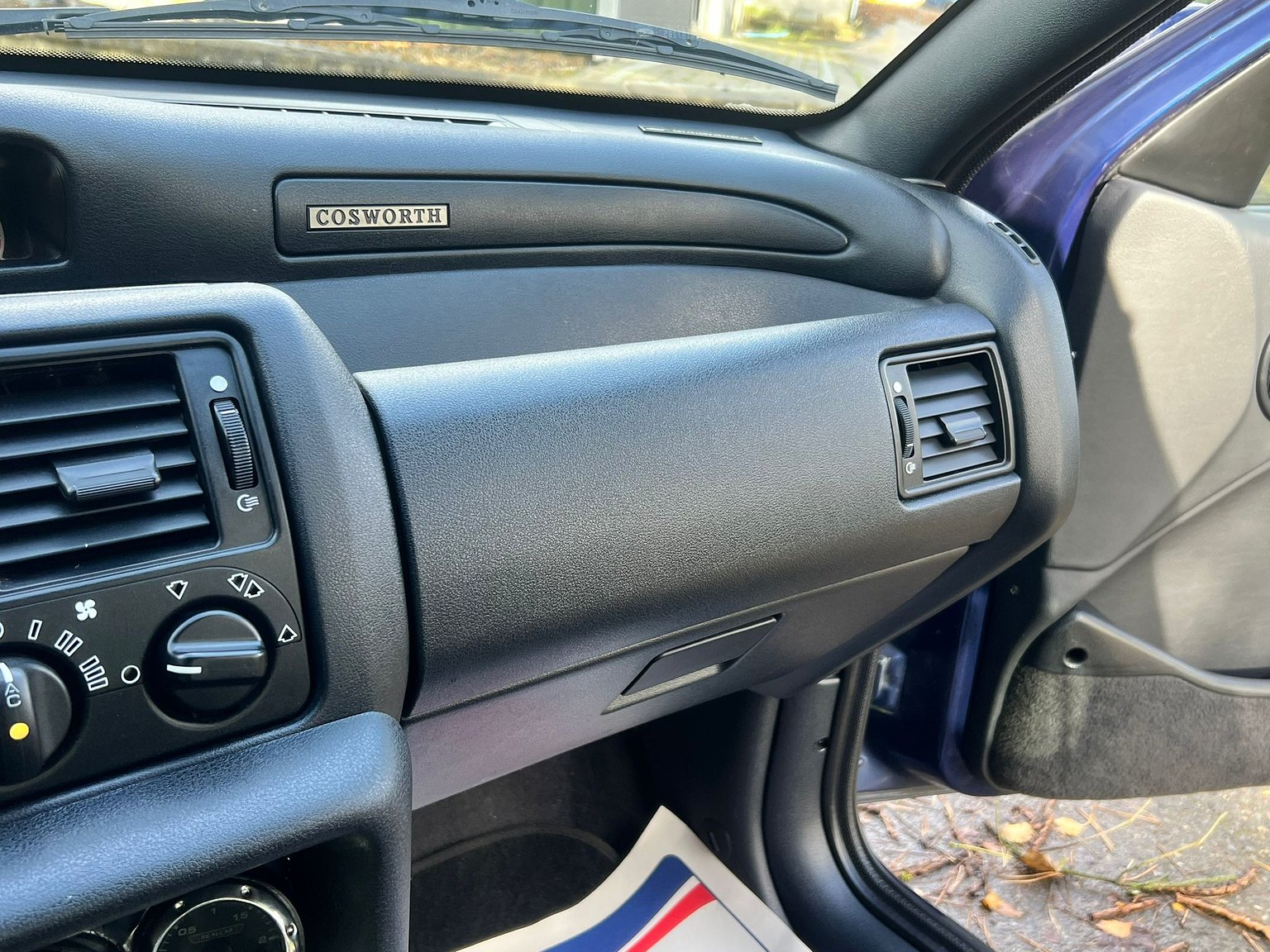 Interiörbild 1993 Ford Escort RS Cosworth "Big Turbo"