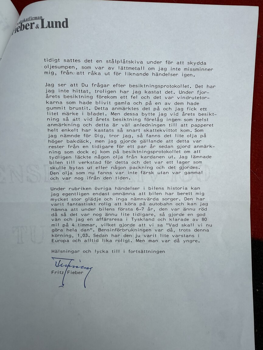 Documentation for 1968 Fiat Dino Spider