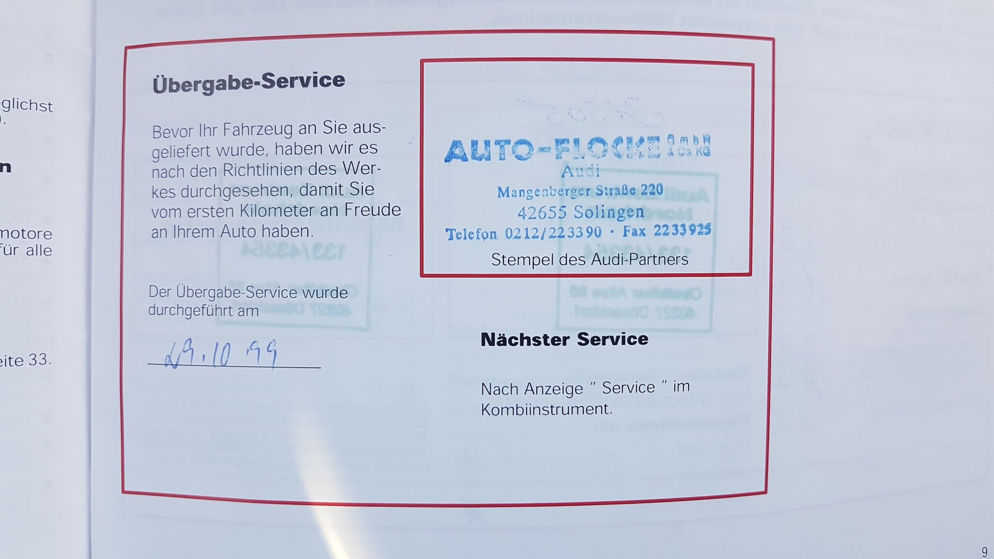 Dokumentation för 2000 Audi S6 Avant