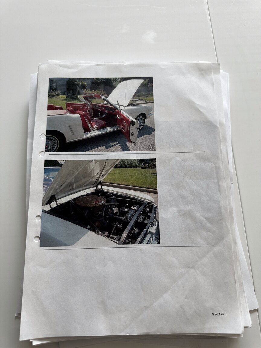 Dokumentation, 1965 Ford Mustang Cabriolet (5)