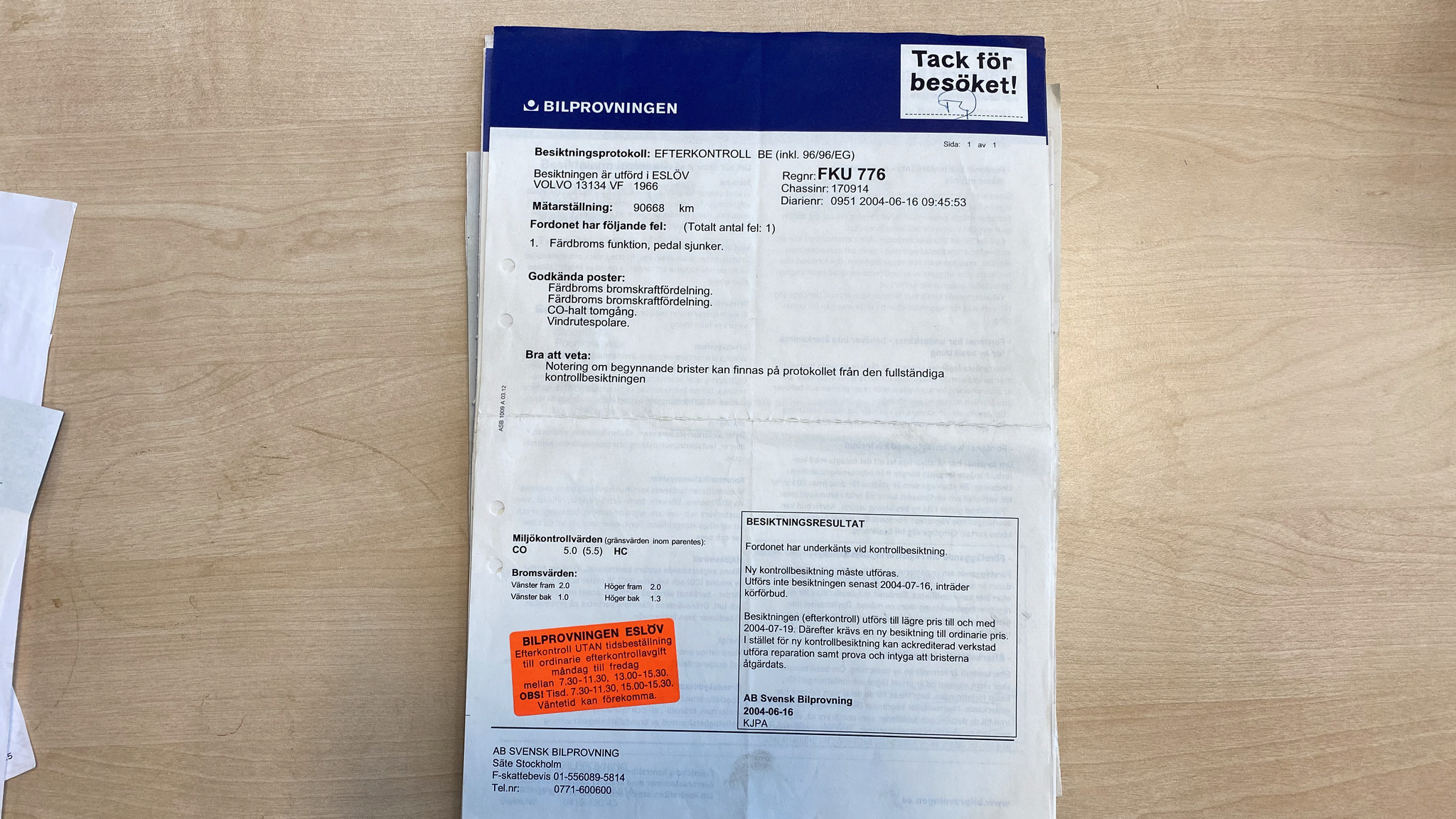 Dokumentation för 1966 Volvo Amazon (40)